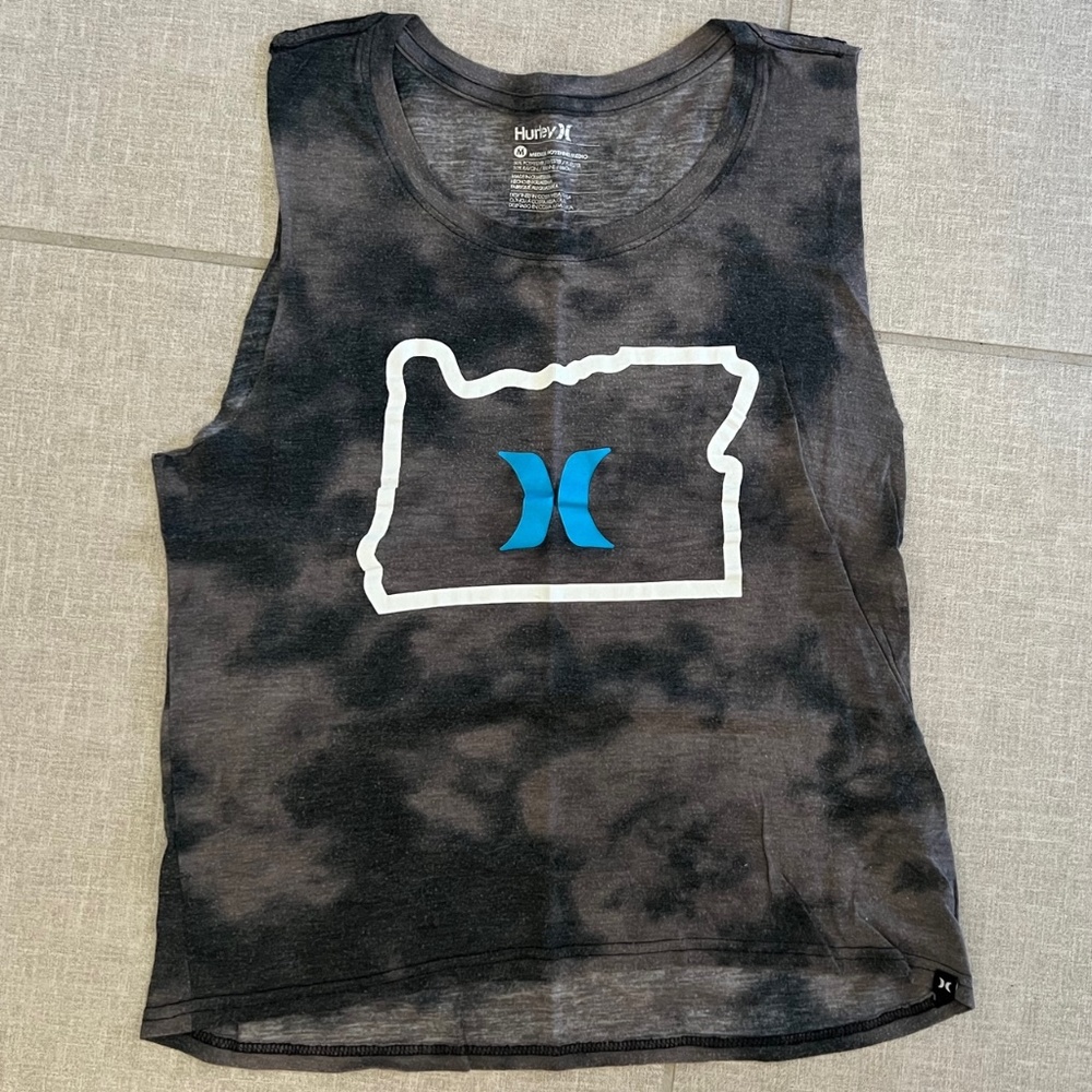Hurley tie dye Oregon tank, women's size medium